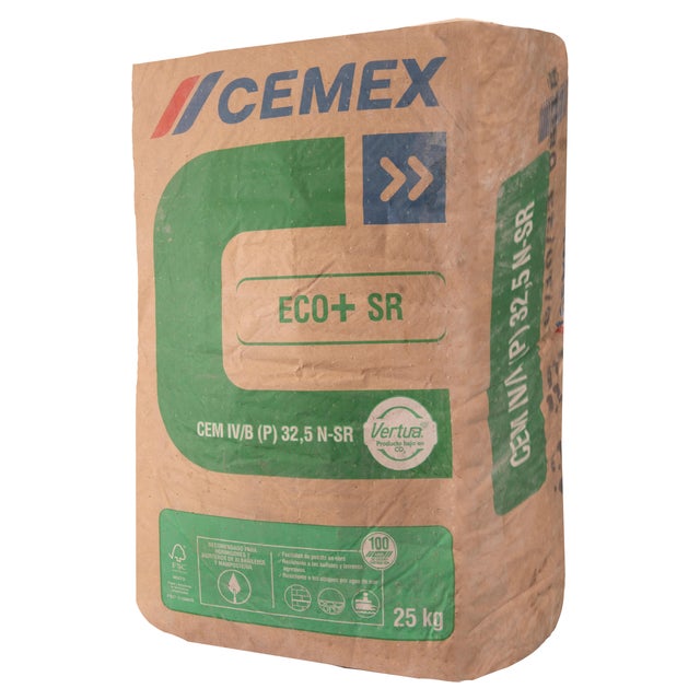 CEMENTO GRIS CEMEX ECO + SR 32,5N 25 KG