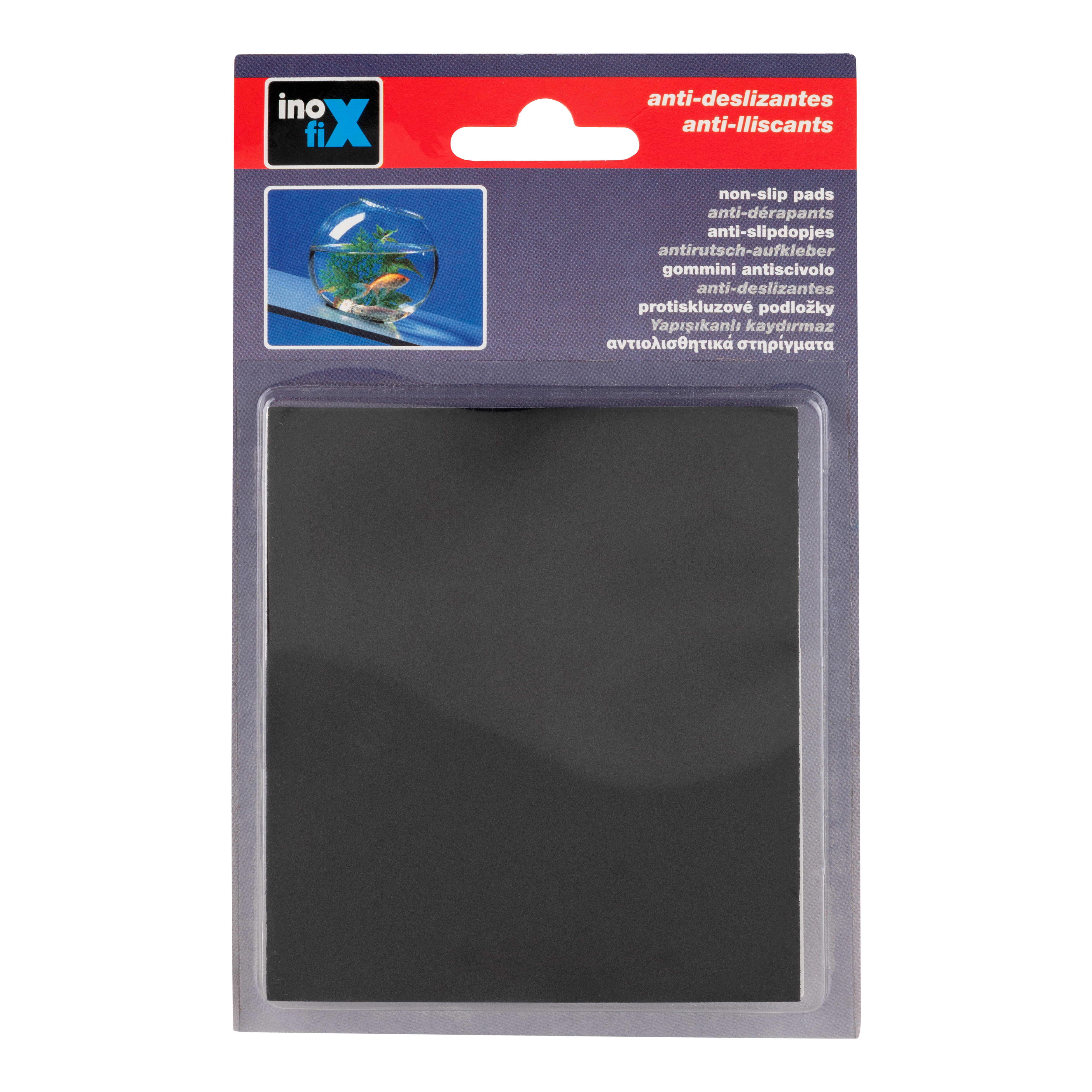 CAUCHO ADHESIVO RECTANGULAR 85 X 105 MM NEGRO - 2