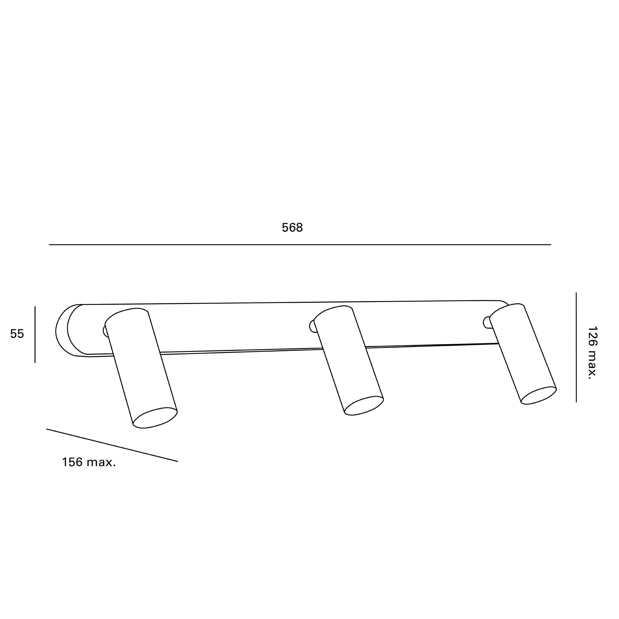 FOCOS 3 LUCES LOGOS 12,6W LUZ NEUTRA IP20 - 2
