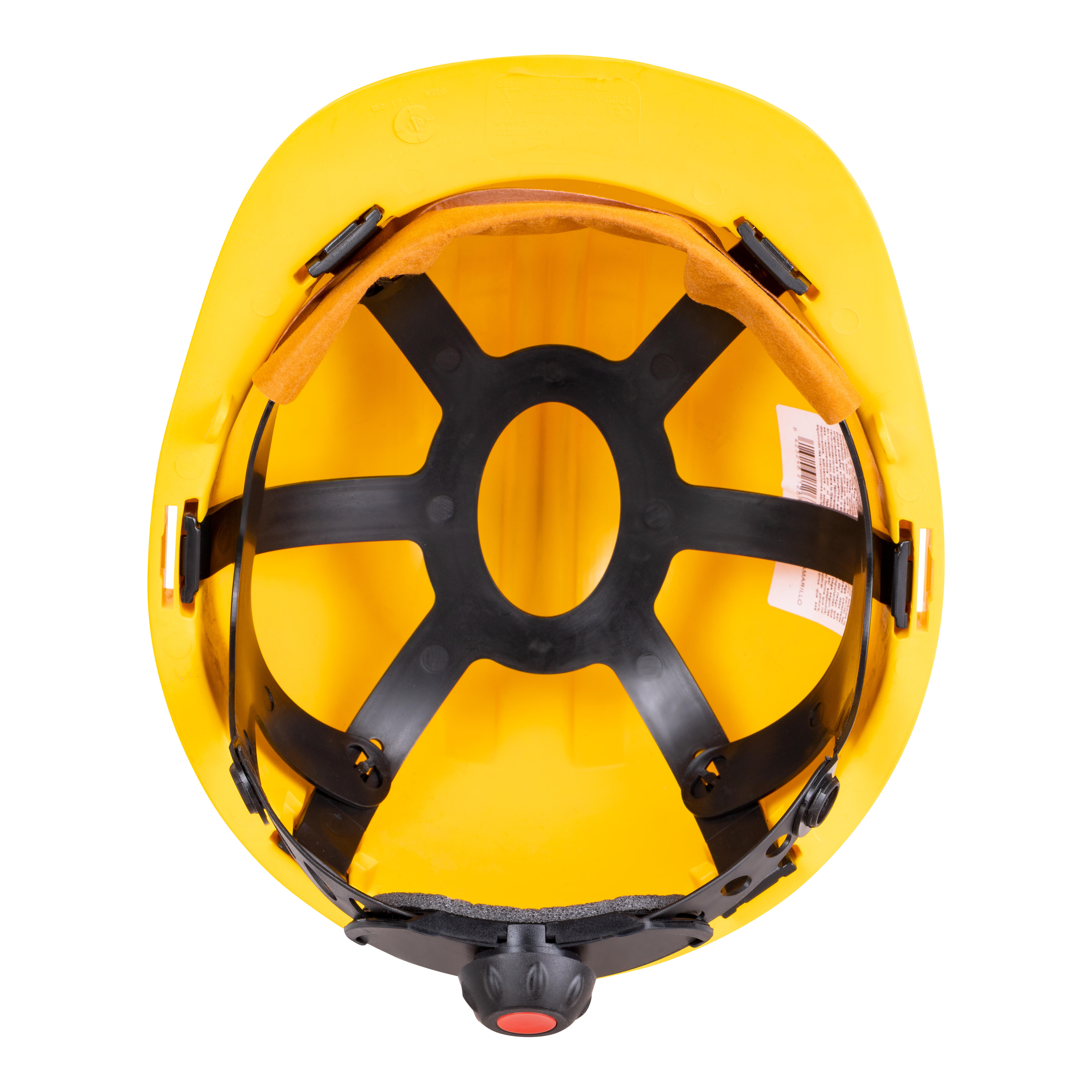 CASCO DE OBRA AMARILLO REGULABLE CLIMAX HELMET 5-RG - 2