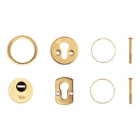 ESCUDO DE SEGURIDAD CUADRADO PARA CERRADURA ACABADO EN LATÓN YALE - 3