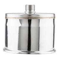 TAPÓN CON PURGA INOXIDABLE PARED SIMPLE 80MM  - 2