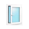 VENTANA ALUMINIO OSCILOBATIENTE BLANCA 60x80CM - 2
