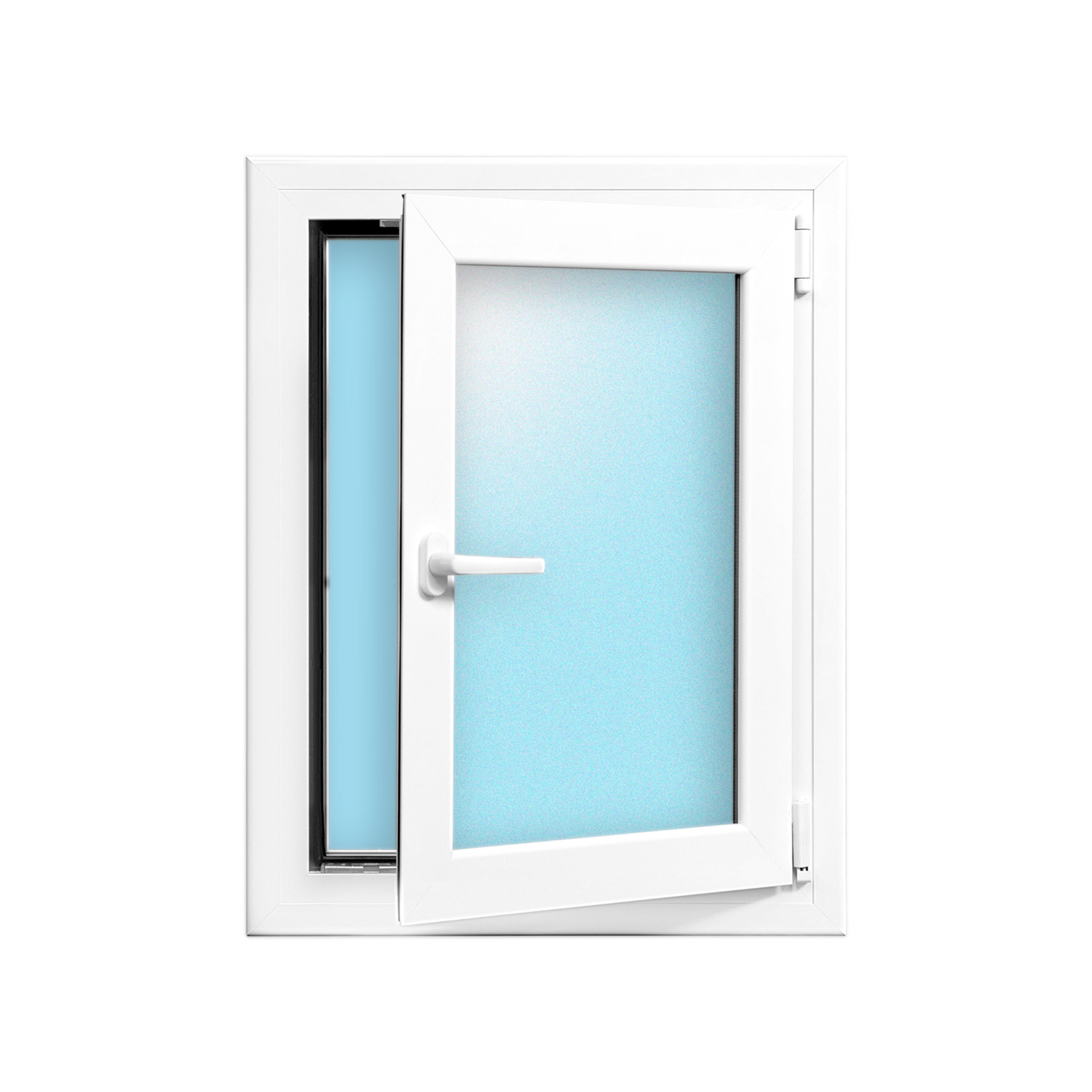 VENTANA ALUMINIO OSCILOBATIENTE BLANCA 60x80CM - 2