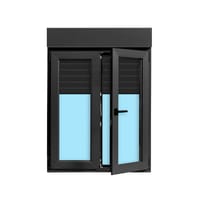 VENTANA PVC  OSCILOBATIENTE CON PERSIANA GRIS GRAFITO 100X138CM - 2