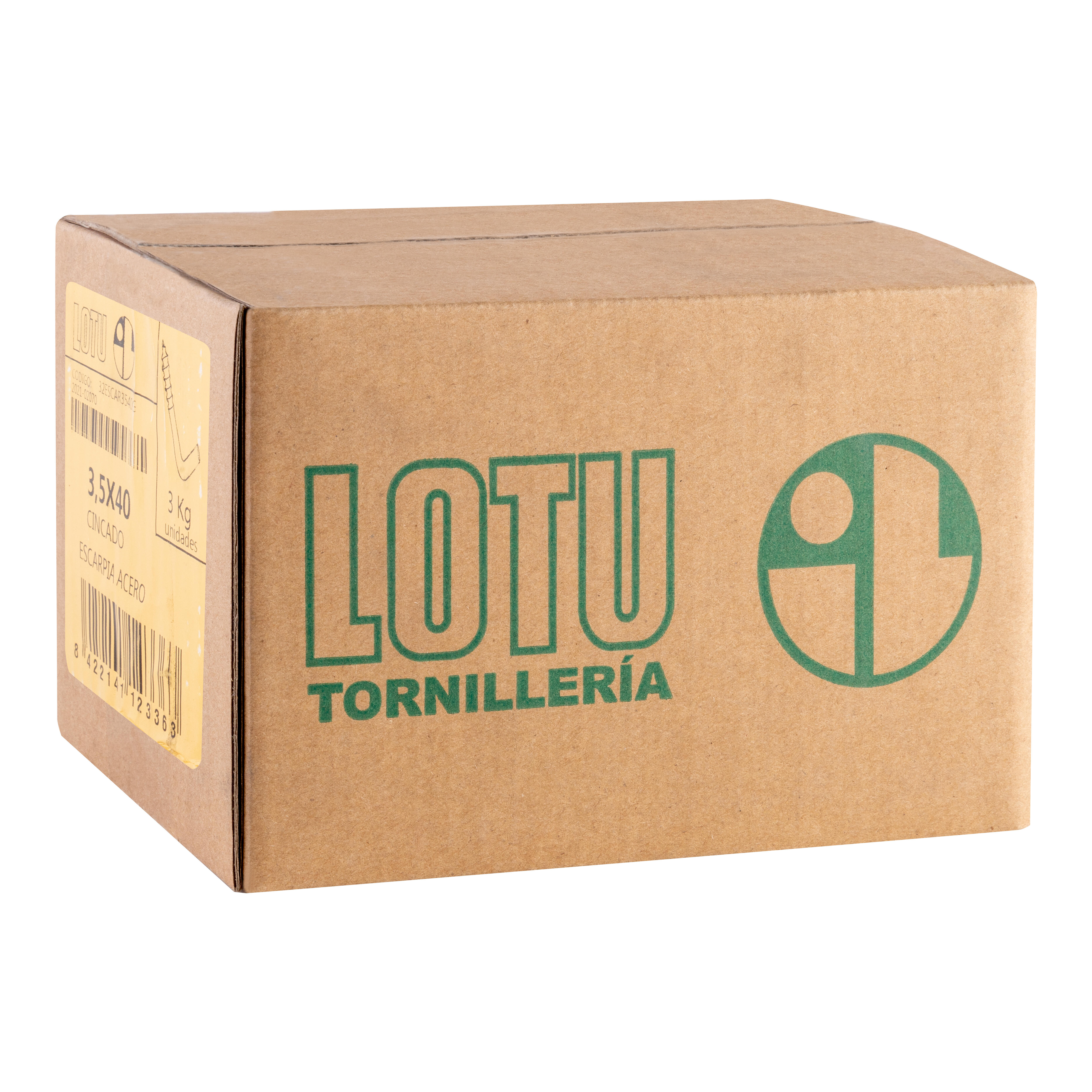 ESCARPIA ACERO CINCADO 3.5 X 40  MM. 3 KG - 2