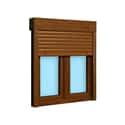 VENTANA PVC OSCILOBATIENTE CON PERSIANA ROBLE 100X115.5CM - 3