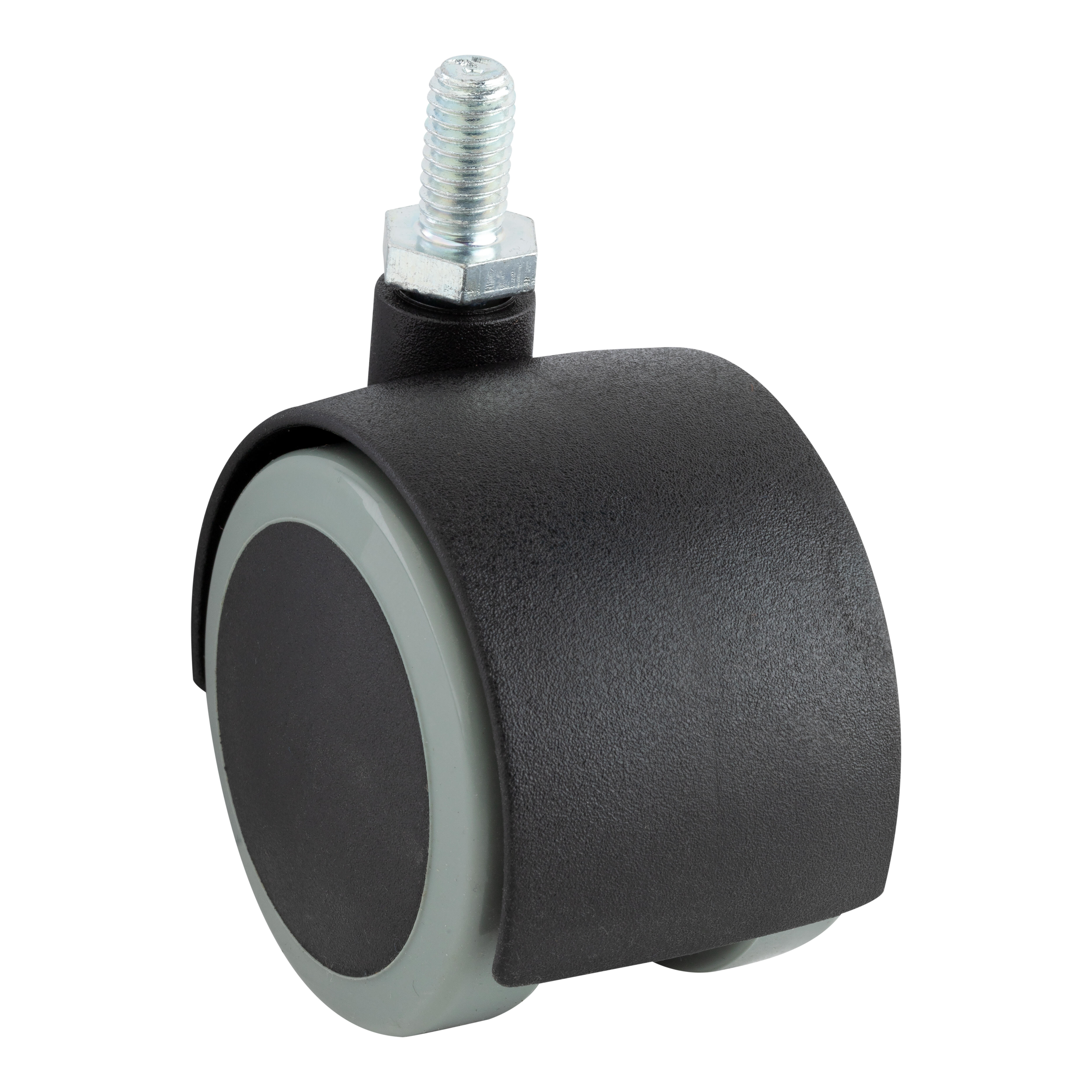 RUEDA MUEBLE 50MM POLIURETANO. HASTA 50KG. LLANTA PLÁSTICO - 2