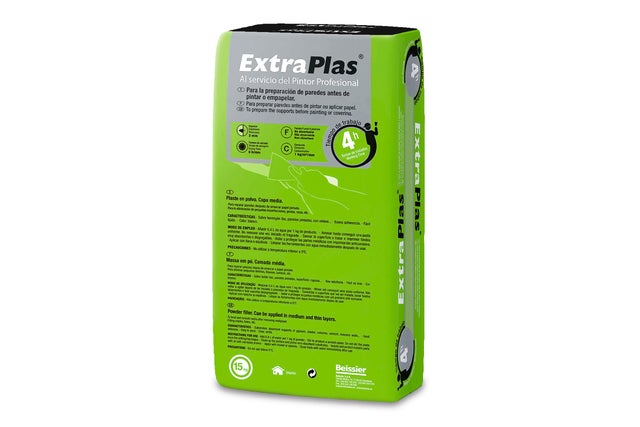PLASTE EN POLVO CAPA MEDIA STANDARD EXTRAPLAS 4H 15KG