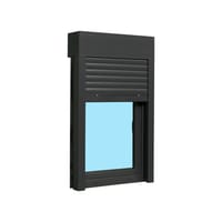 VENTANA PVC OSCILOBATIENTE CON PERSIANA GRIS GRAFITO 70X118CM - 3