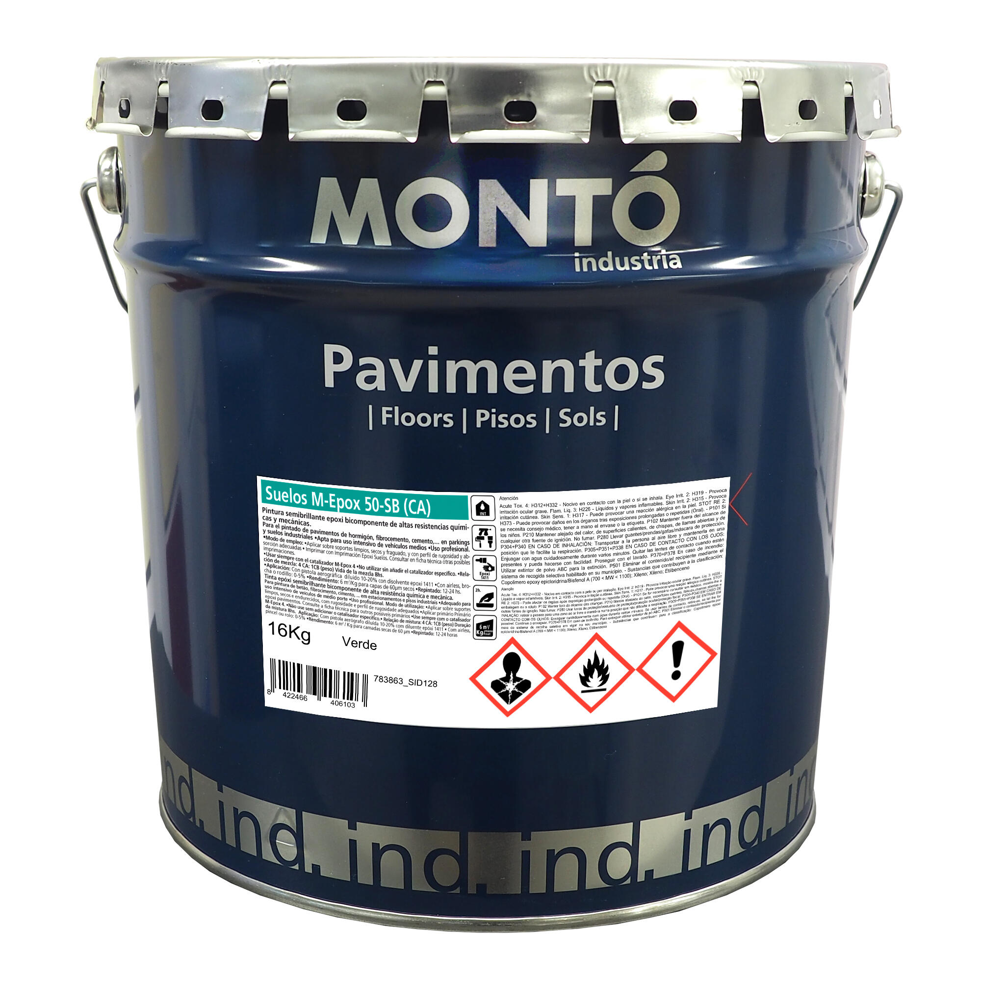 PINTURA SUELOS EPOXI + CATALIZADOR 20KG VERDE - 3