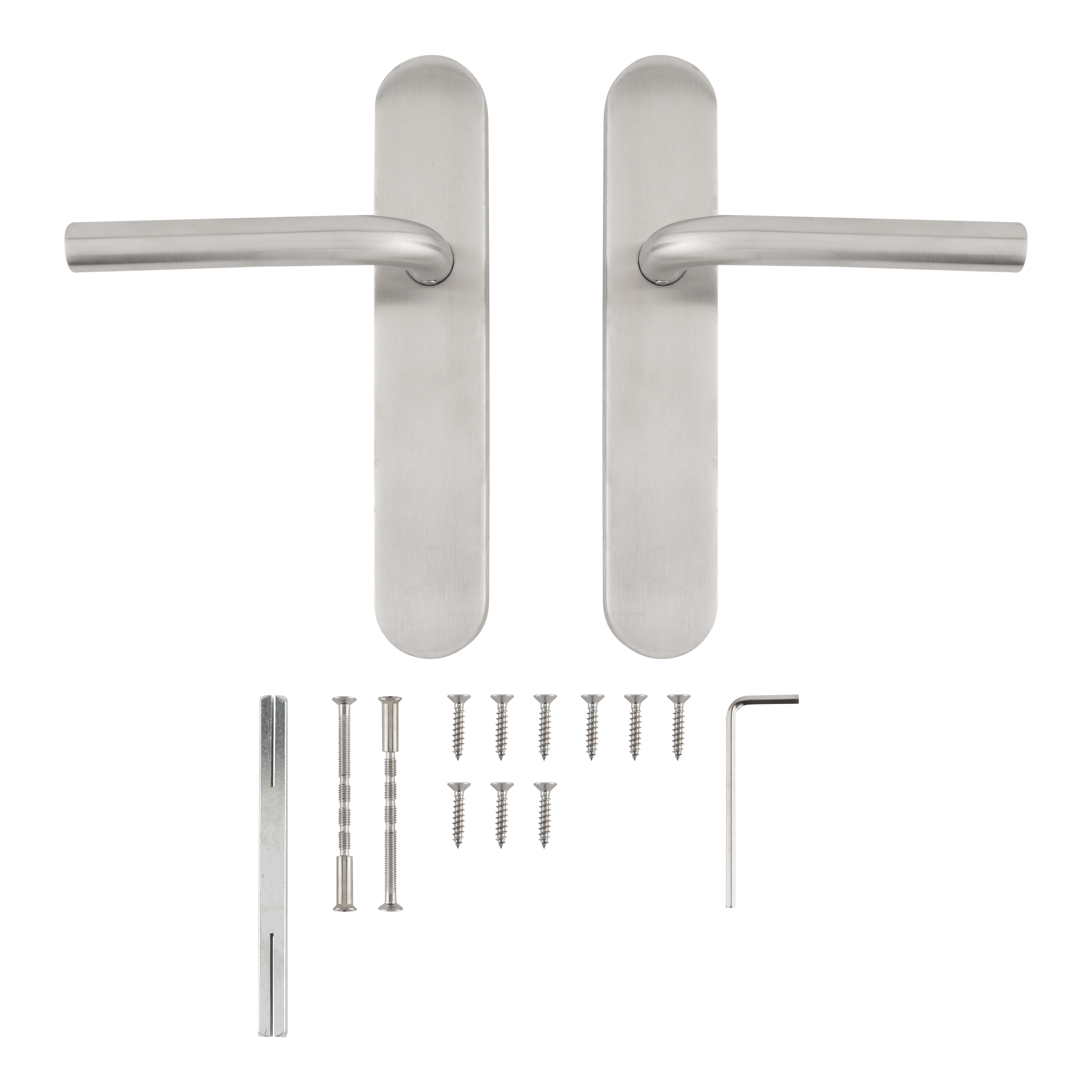 JUEGO DE MANILLAS PLACA CIEGA ACERO INOXIDABLE 8511 L - 3