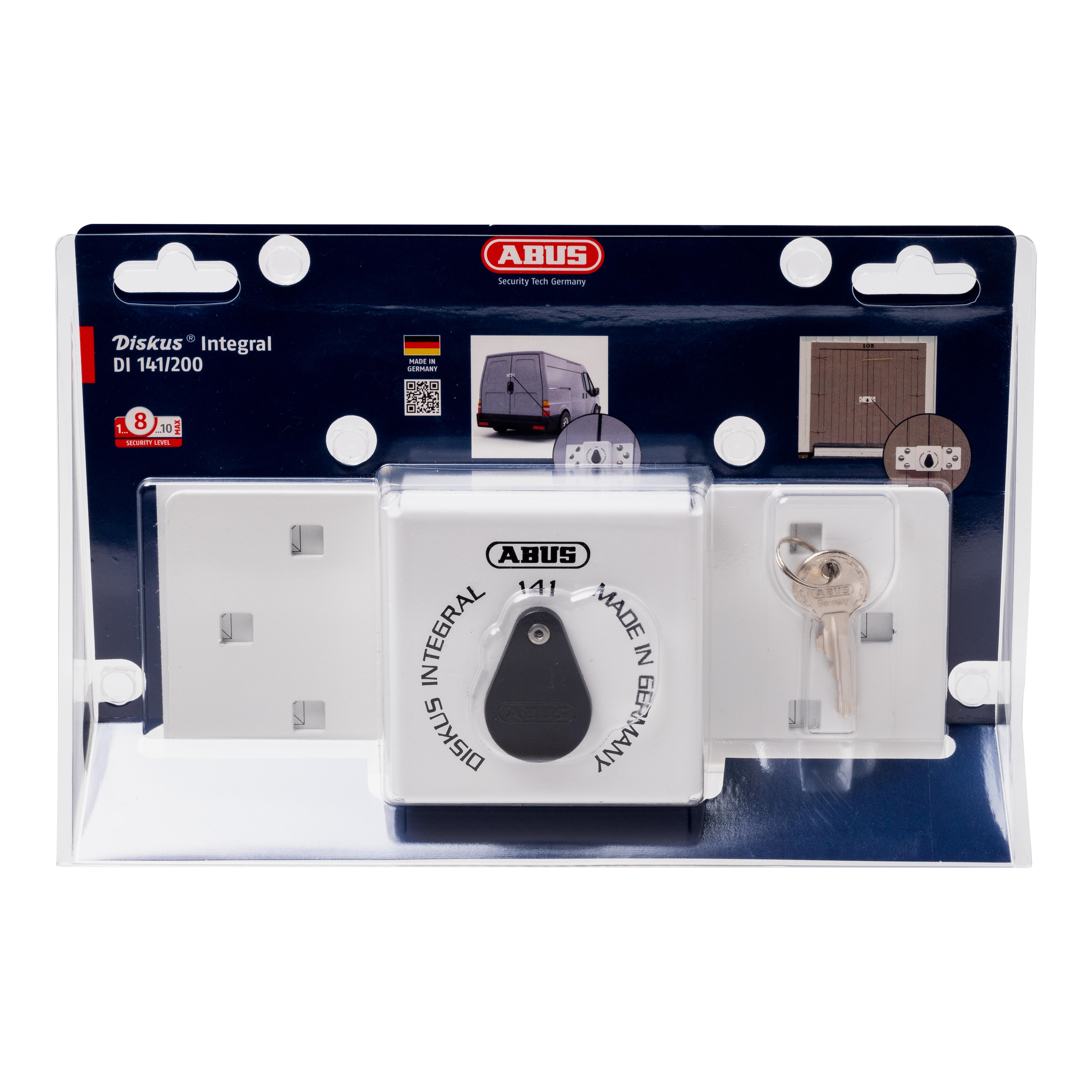 CERRADURA CERROJO UNIVERSAL PARA FURGONETAS BLANCO ABUS - 9