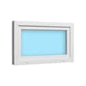 VENTANA PVC OSCILOBATIENTE BLANCA 100X60CM - 2