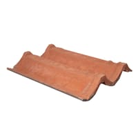 TEJA DE HORMIGÓN GREDOS MASA ROJO VIEJO 42X33,1 CM - 2