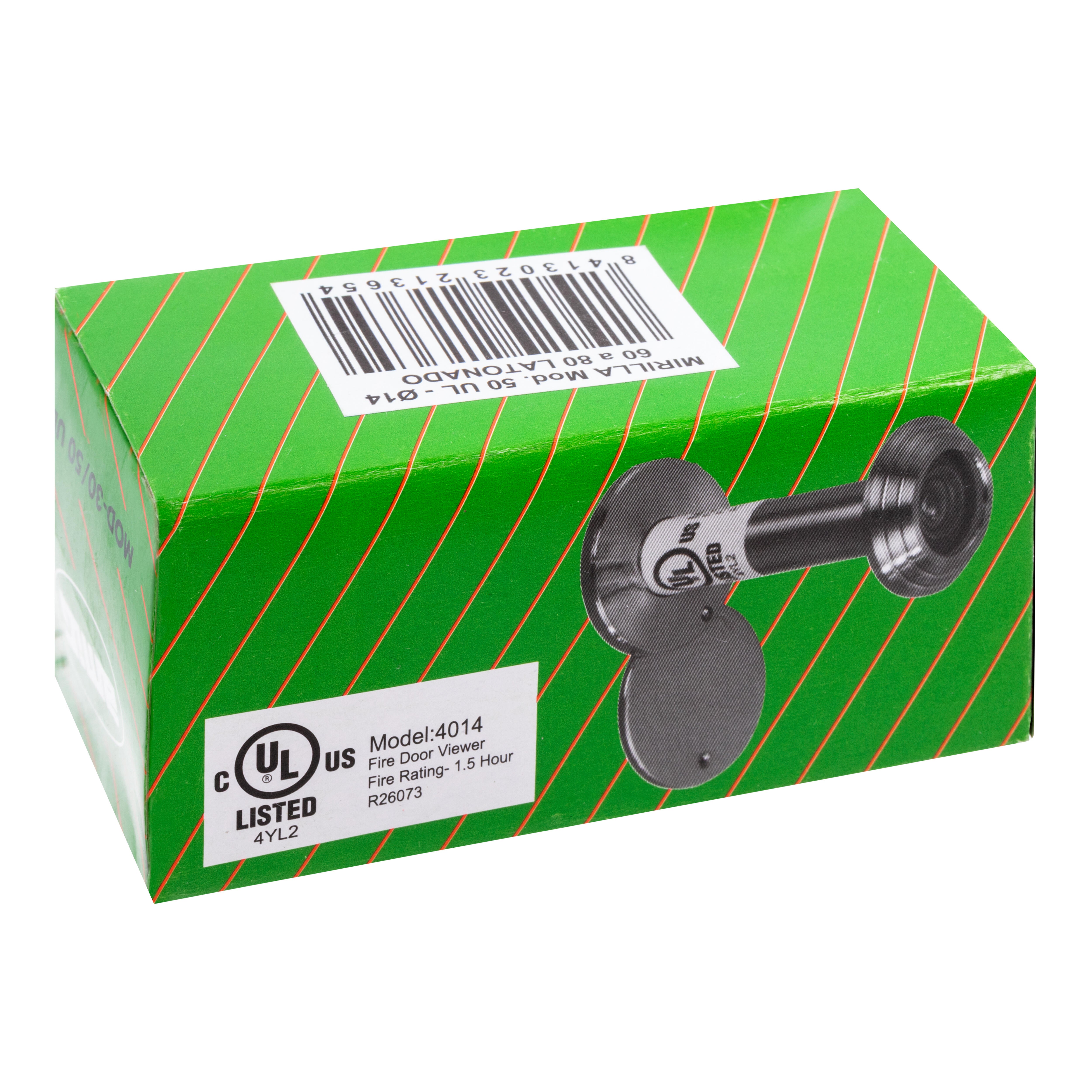 MIRILLA ANALÓGICA PARA PUERTA ACERO CROMADO 14MM COLOR CROMADO  - 2