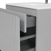 MUEBLE DE BAÑO WAVE GRIS 60X45CM - 5