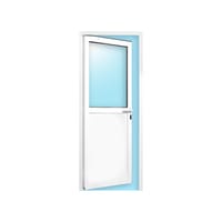 BALCONERA ALUMINIO ABATIBLE BLANCA CON CERRADURA 80X200CM - 3
