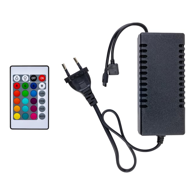 CONTROLADOR RGB CON MANDO 24V 120W 