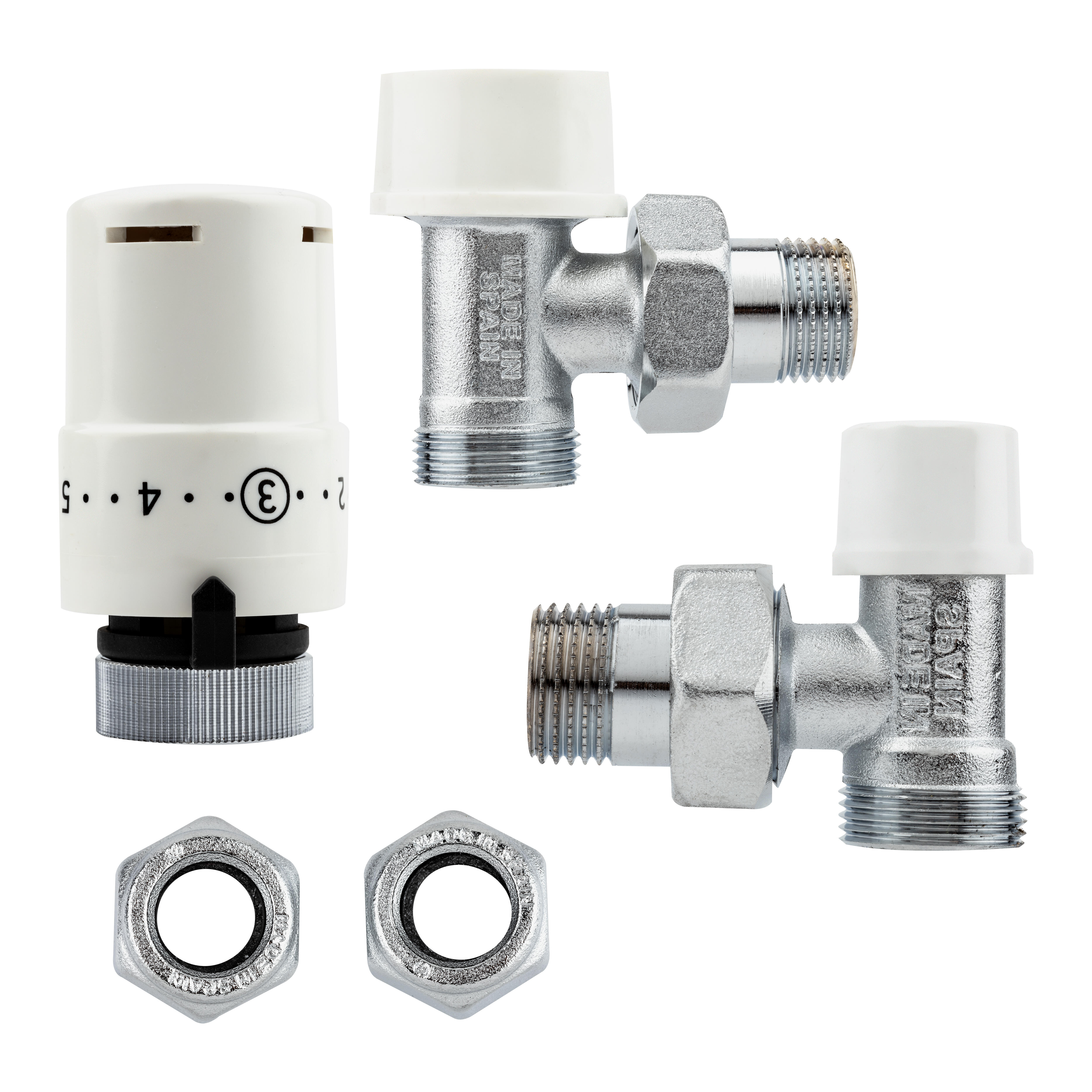 VÁLVULA+DETENTOR TERMOSTÁTICO COBRE  Ø 1/2