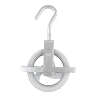 POLEA DE POZO CON GUARDA  160 MM - 2