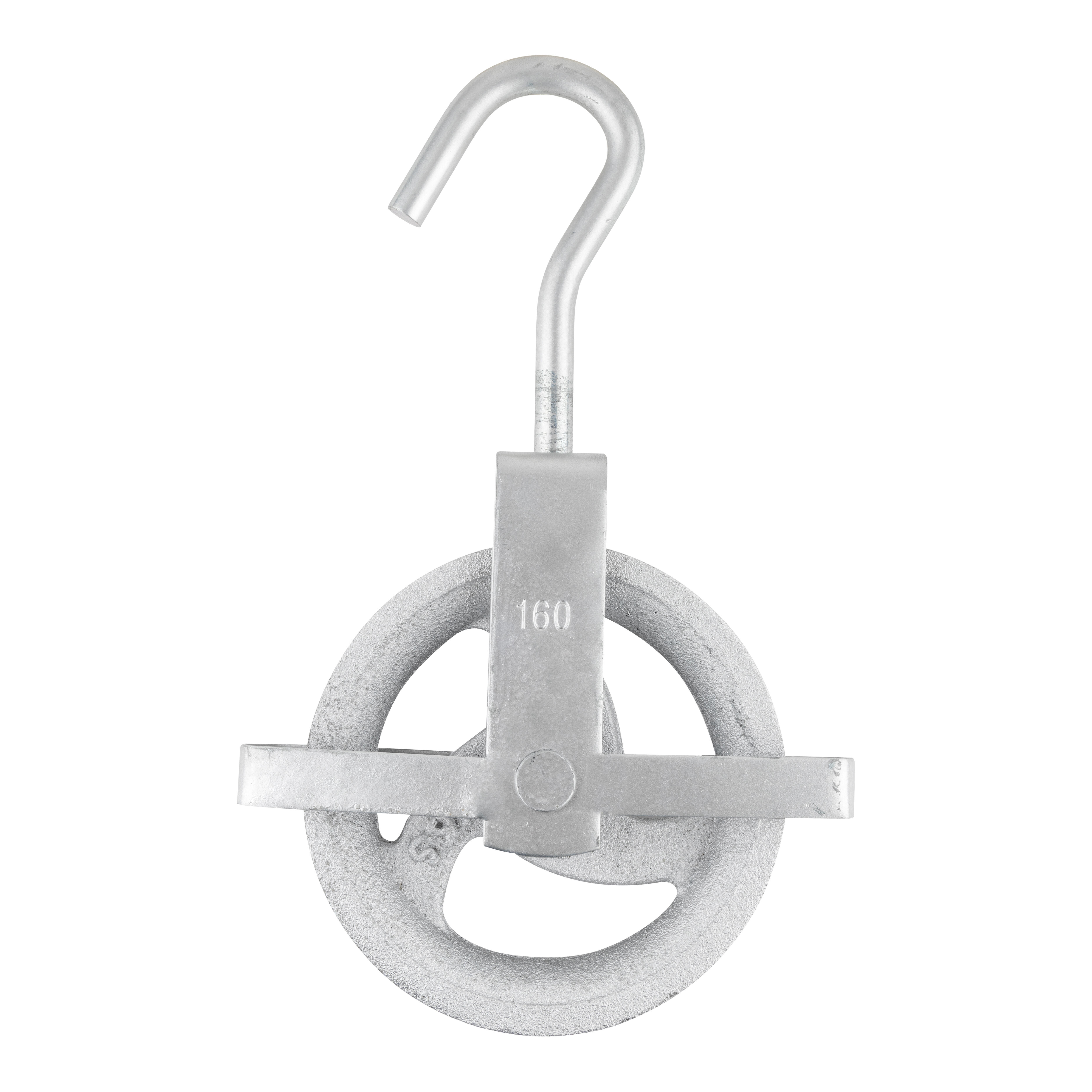 POLEA DE POZO CON GUARDA  160 MM - 2