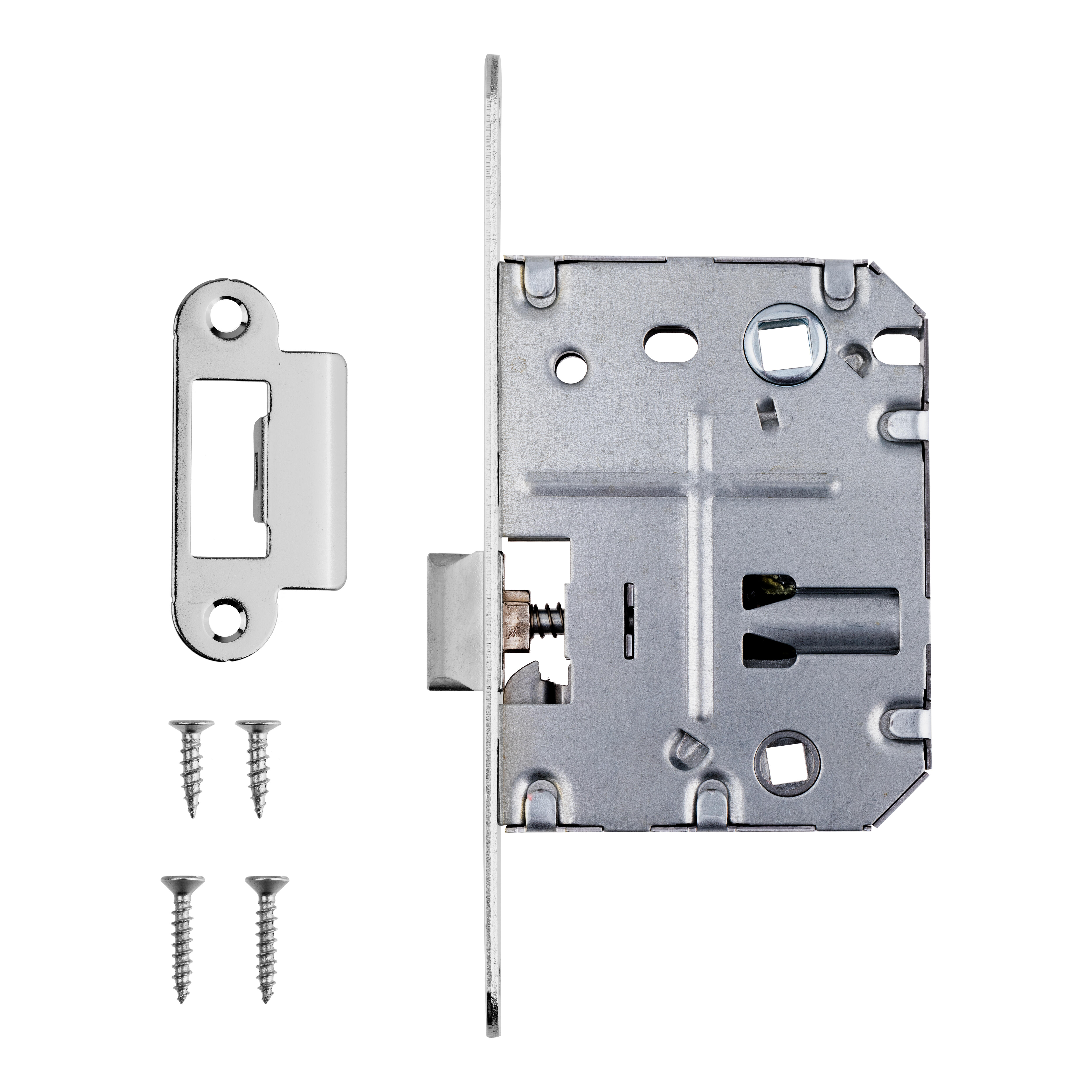 PICAPORTE UNIFICADO 50  MM. CANTO REDONDO 70  MM. NIQUELADO - 2