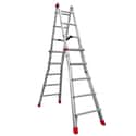 ESCALERA METÁLICA MULTIPOSICIÓN DE ALUMINIO 10+10 PELDAÑOS - 5