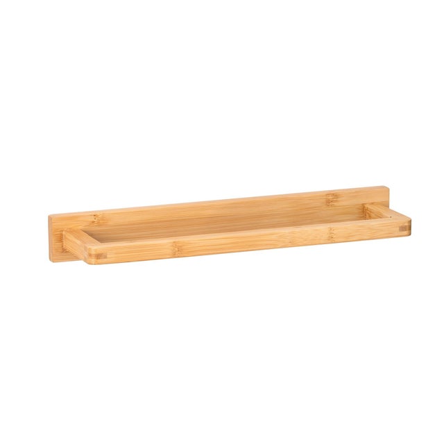 Toallero de barra marrón para atornillar Inbara 37x5x9 cm