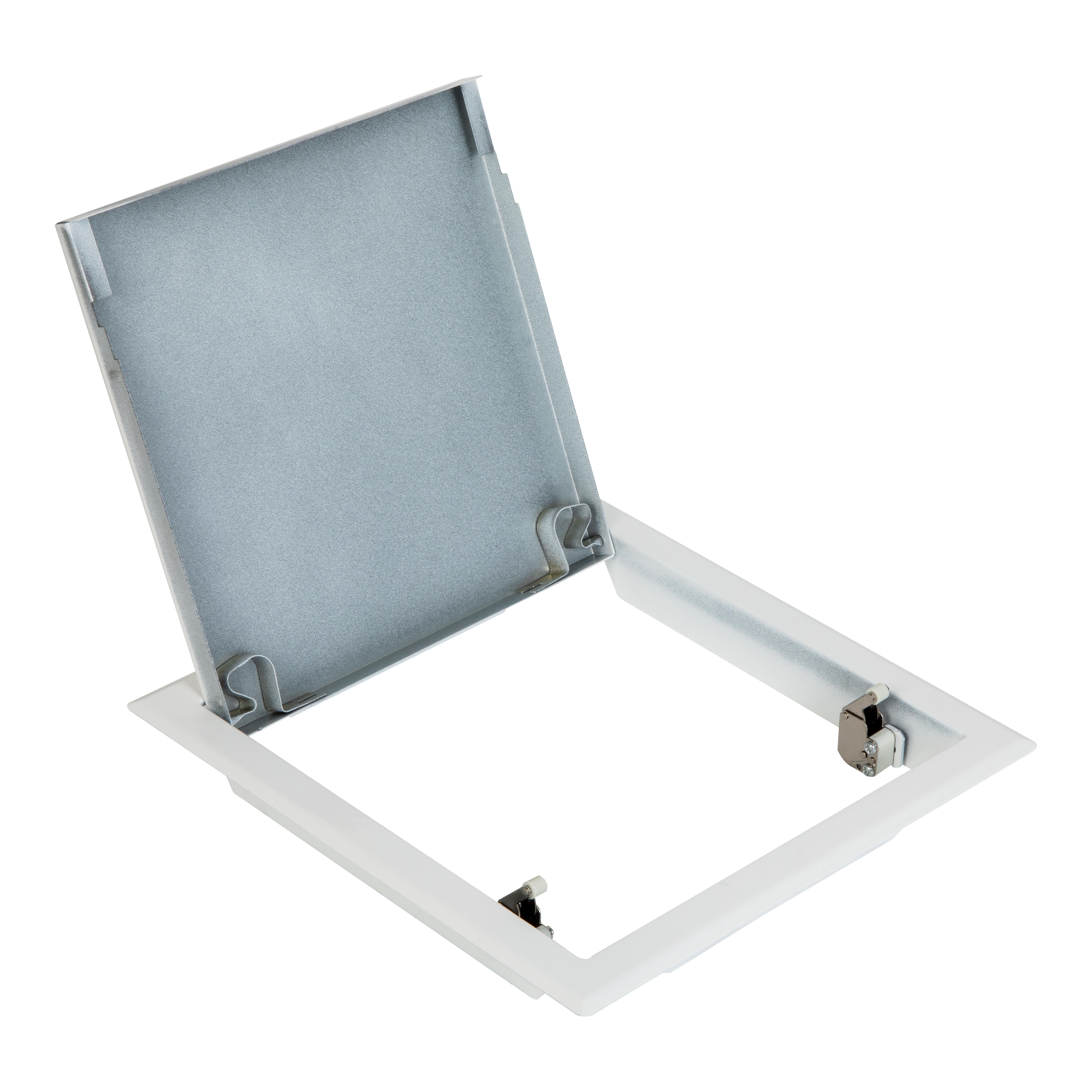 TRAMPILLA METÁLICA BLANCA CLIC 40X40 CM - 2