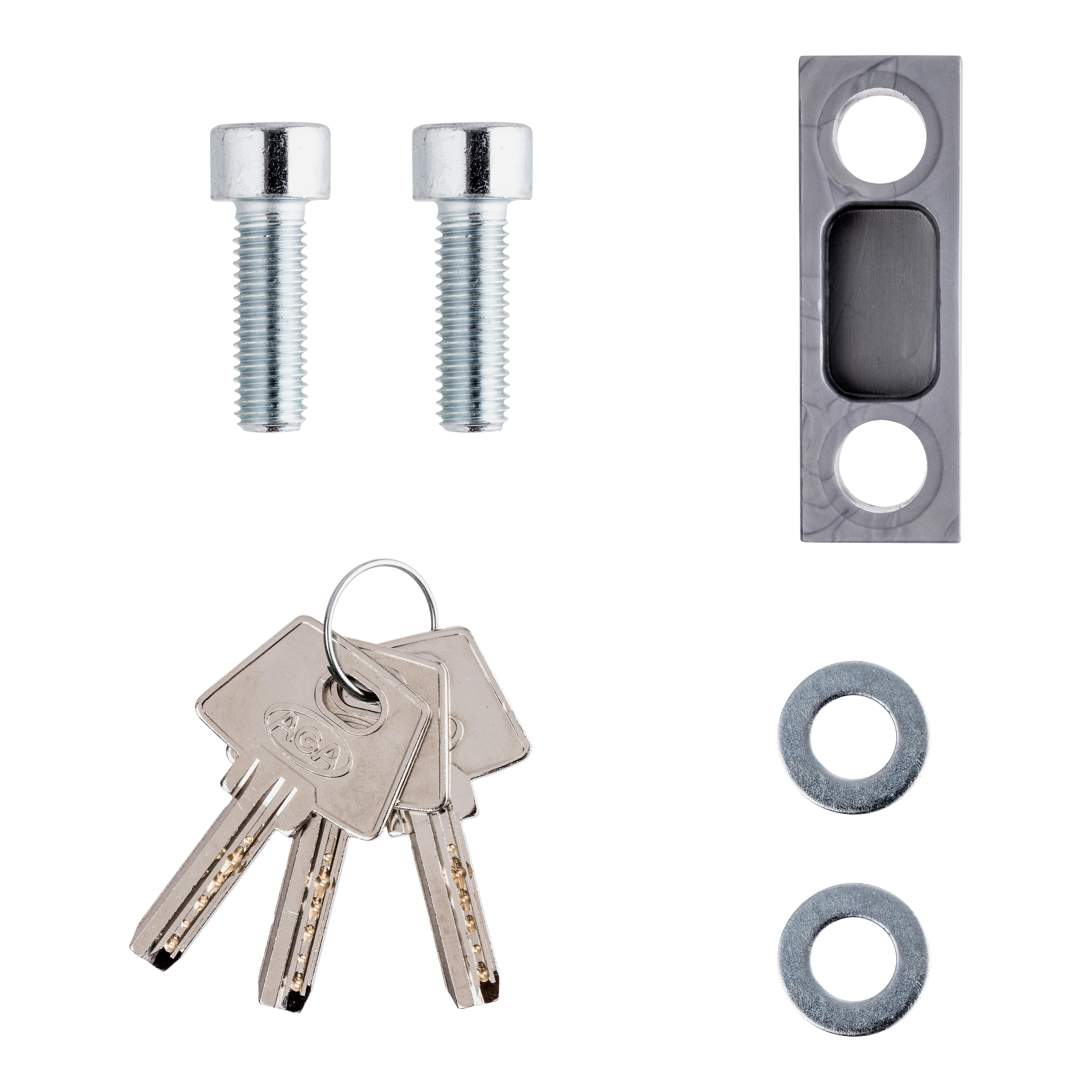 CONJUNTO DE VASO CIERRE PARA CERRADURAS PUERTA ENROLLABLE MOD CE CAYS - 2