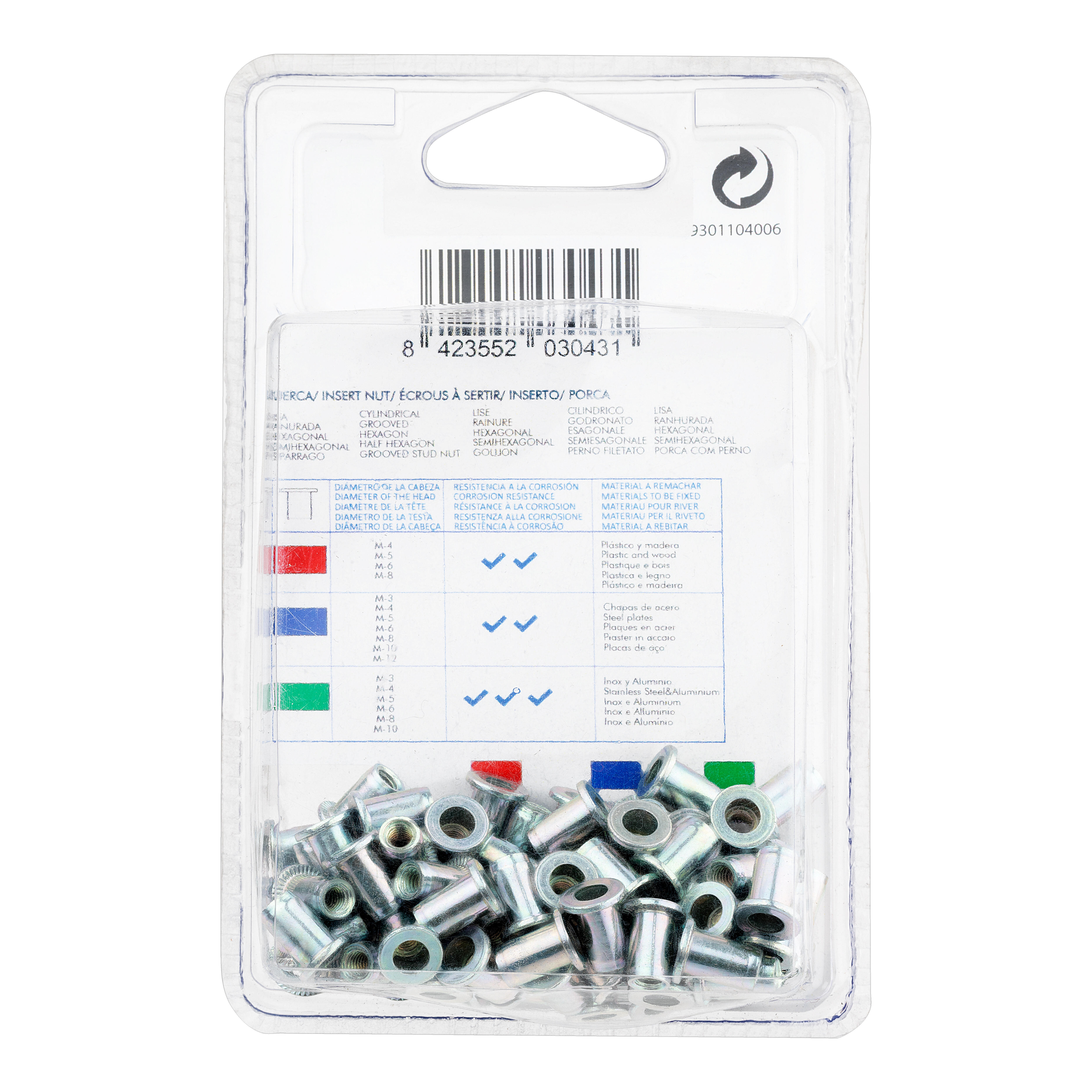 TUERCAS REMACHABLES ACE CAB ANC M4. 80  UDS BRALO - 3