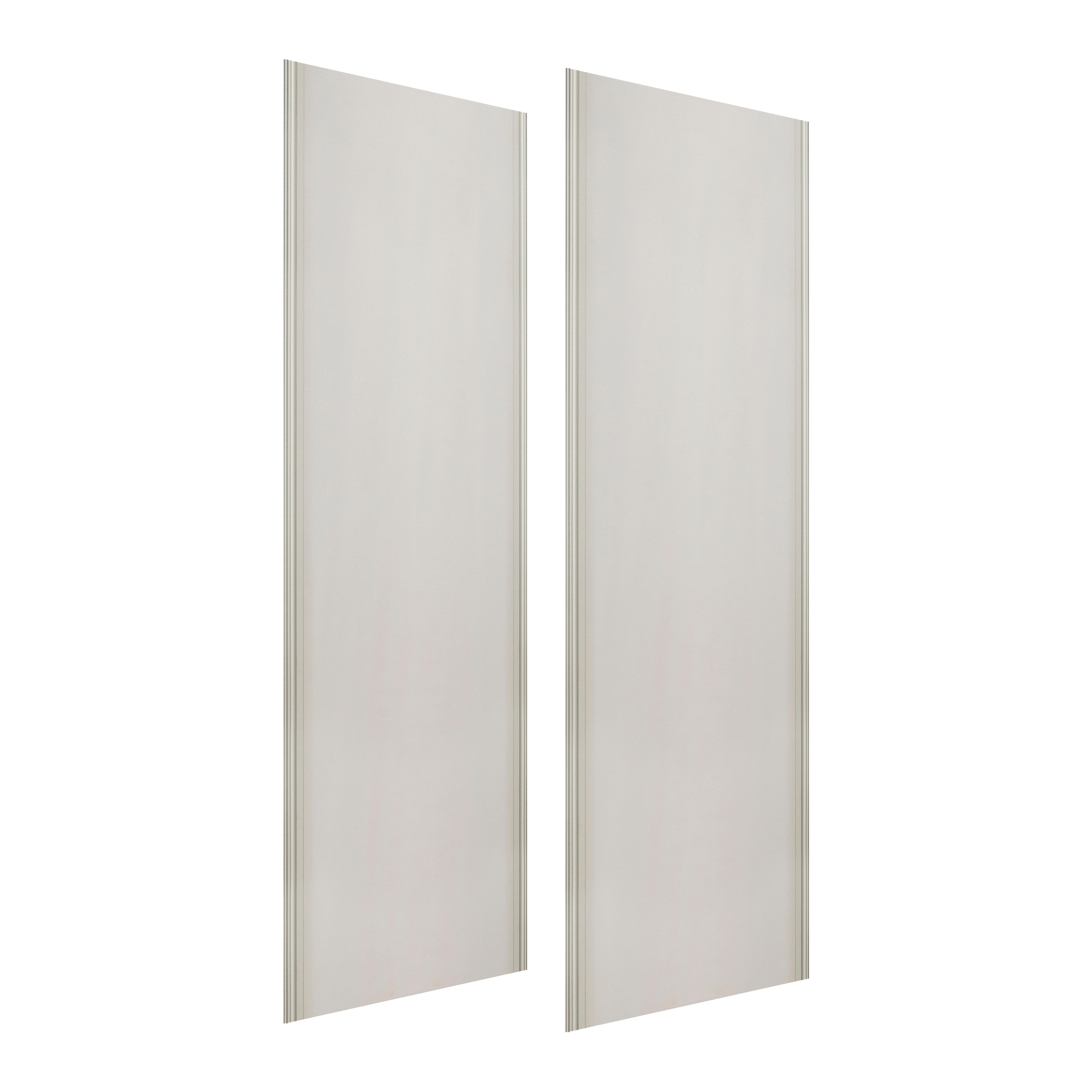 KIT PUERTAS DE ARMARIO CORREDERAS 235 X 60 CM 2 UNIDADES + GUIAS - 2