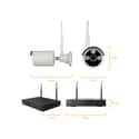 KIT GRABADOR CCTV WIFI 10 CANALES + 4 CAMARAS EXTERIOR + 1TB - 2