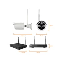 KIT GRABADOR CCTV WIFI 10 CANALES + 4 CAMARAS EXTERIOR + 1TB - 2