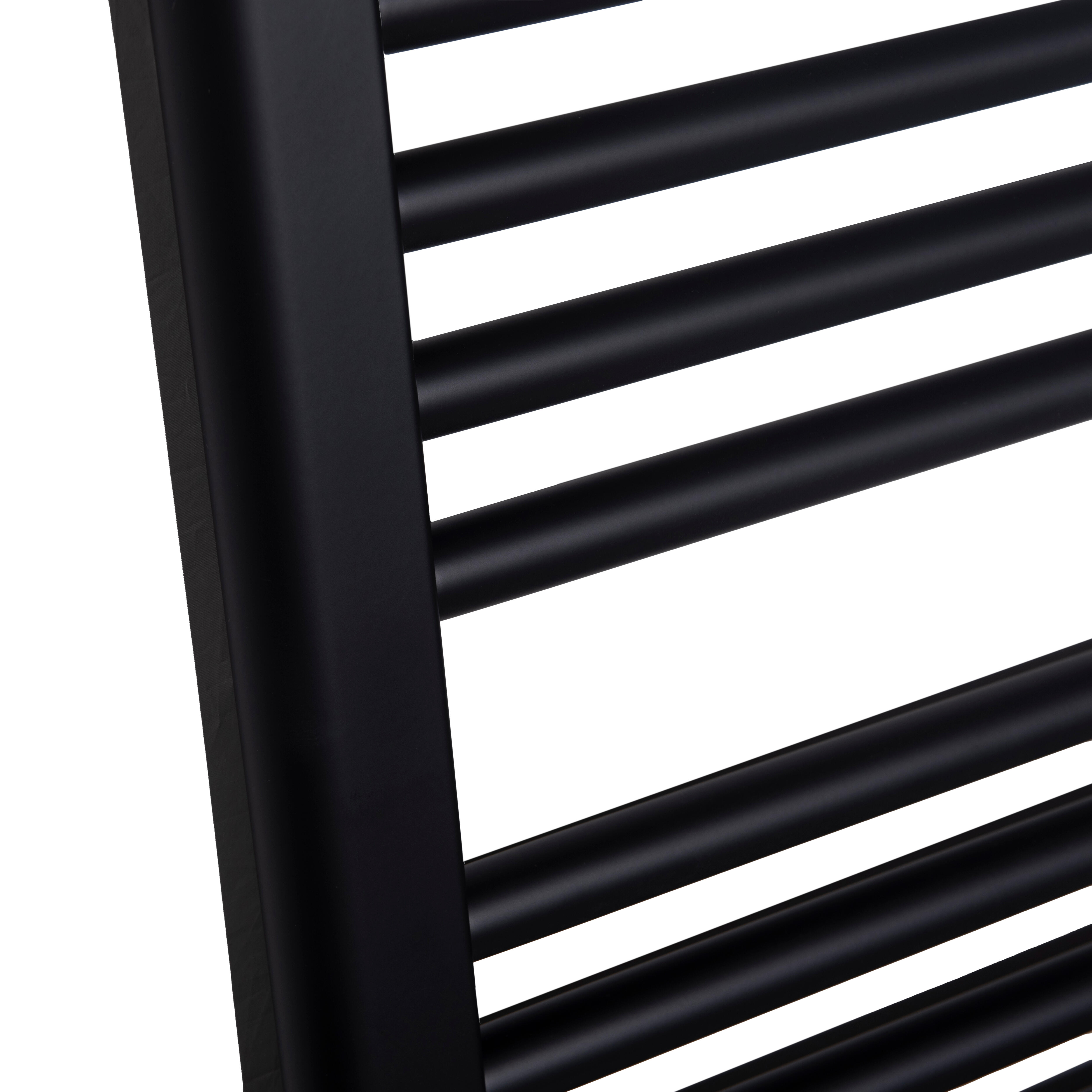 RADIADOR TOALLERO AZORES 1180X500MM NEGRO - 4