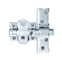 CERROJO PUERTA DE SEGURIDAD ANTIBUMPING INTERIOR Y EXTERIOR NIQUELADO 5 LLAVES FAC - 4