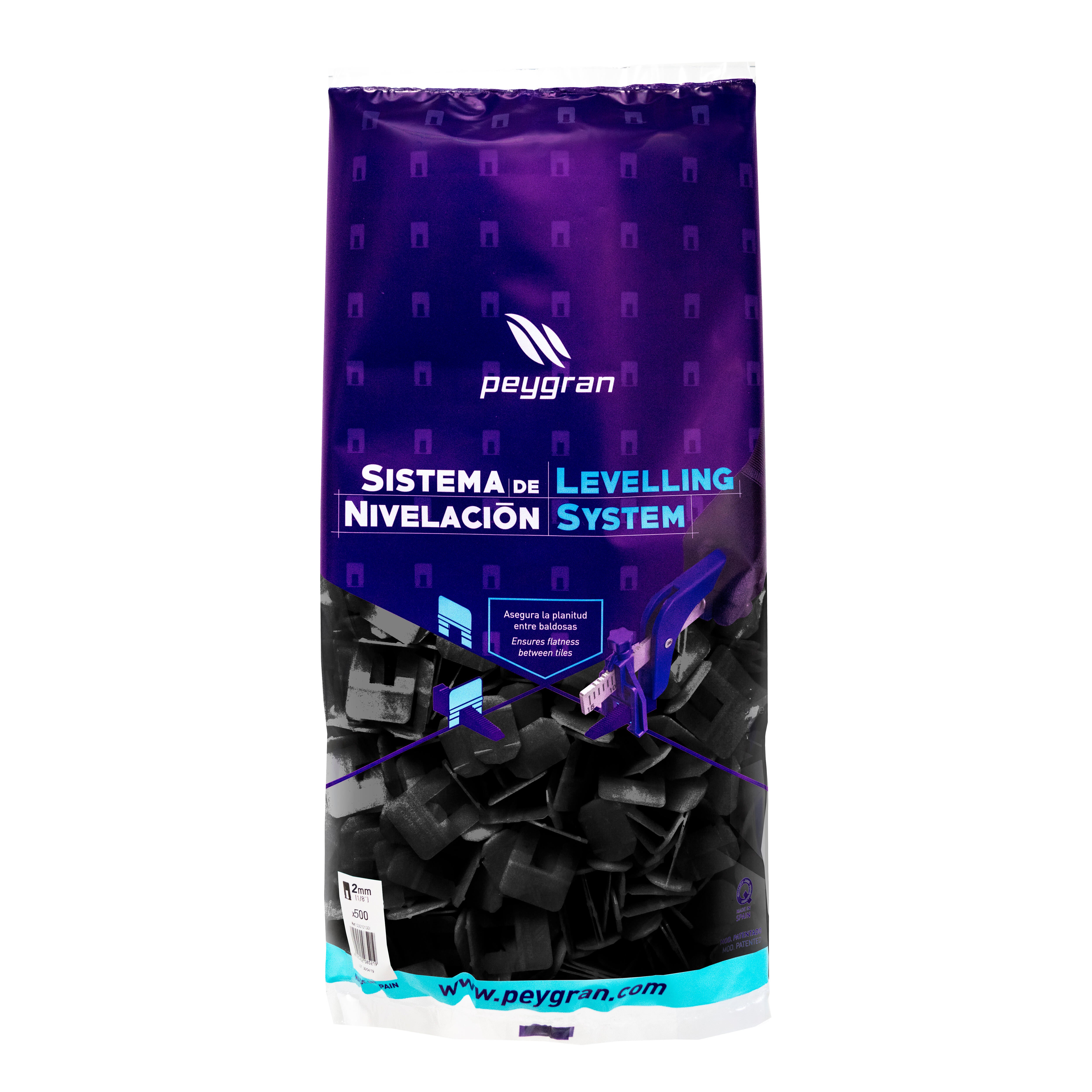 CALZO JUNTA CERAMICA 2MM SISTEMA ALICATE PEYGRAN. BOLSA 500 PIEZAS - 2