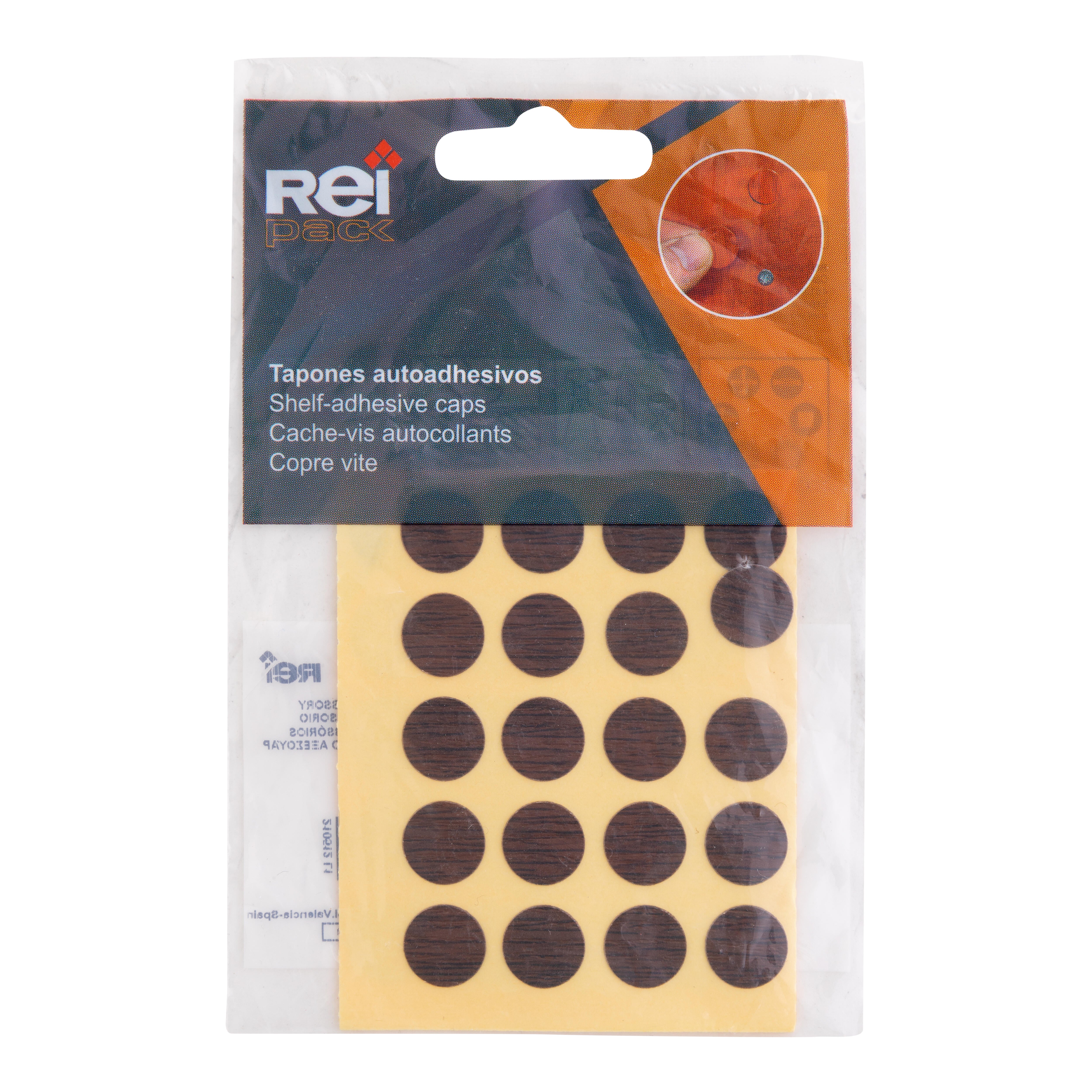 TAPA ADHESIVA PARA TORNILLO WENGE. 40 UDS - 2