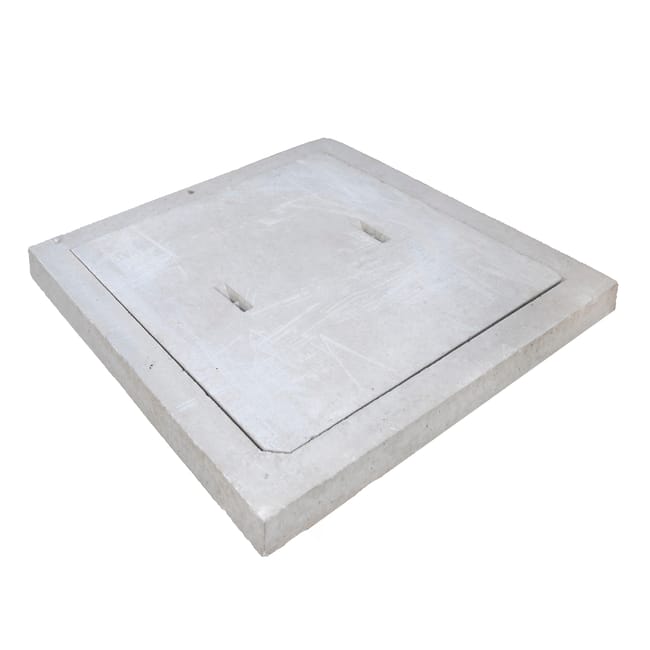 COMPUERTA DE HORMIGÓN GRIS 50X50 CM - 1