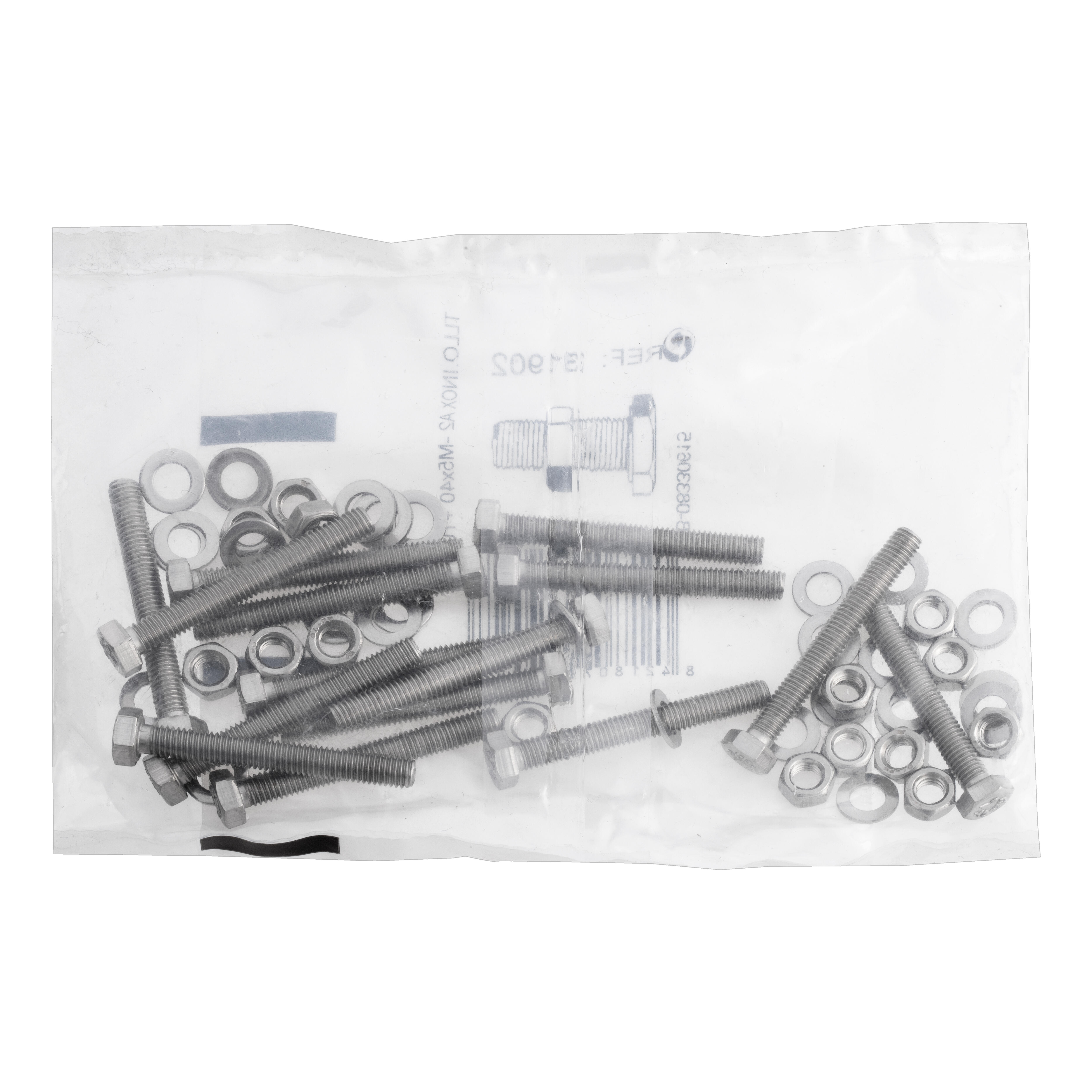 TORNILLOS MÉTRICA PARA METAL ACERO INOXIDABLE A2 5X40MM. 15UDS - 2