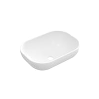 LAVABO SOBREPONER OVALADO 46.5X34X12CM BLANCO MATE - 2