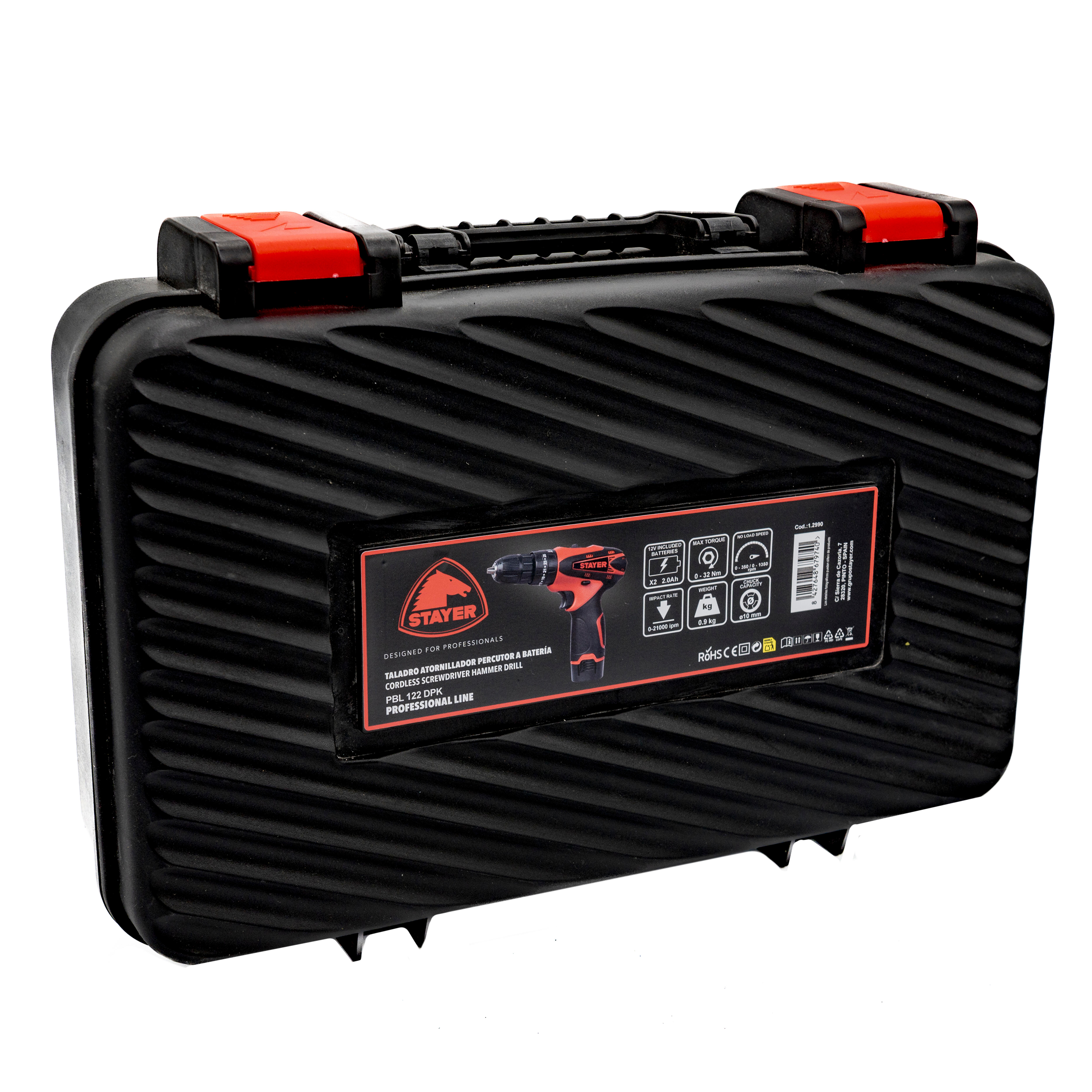 TALADRO PERCUTOR BATERÍA STAYER PBL 122 CPK 12V 2AH - 2