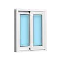 VENTANA ALUMINIO CORREDERA BLANCA 50X60CM - 3