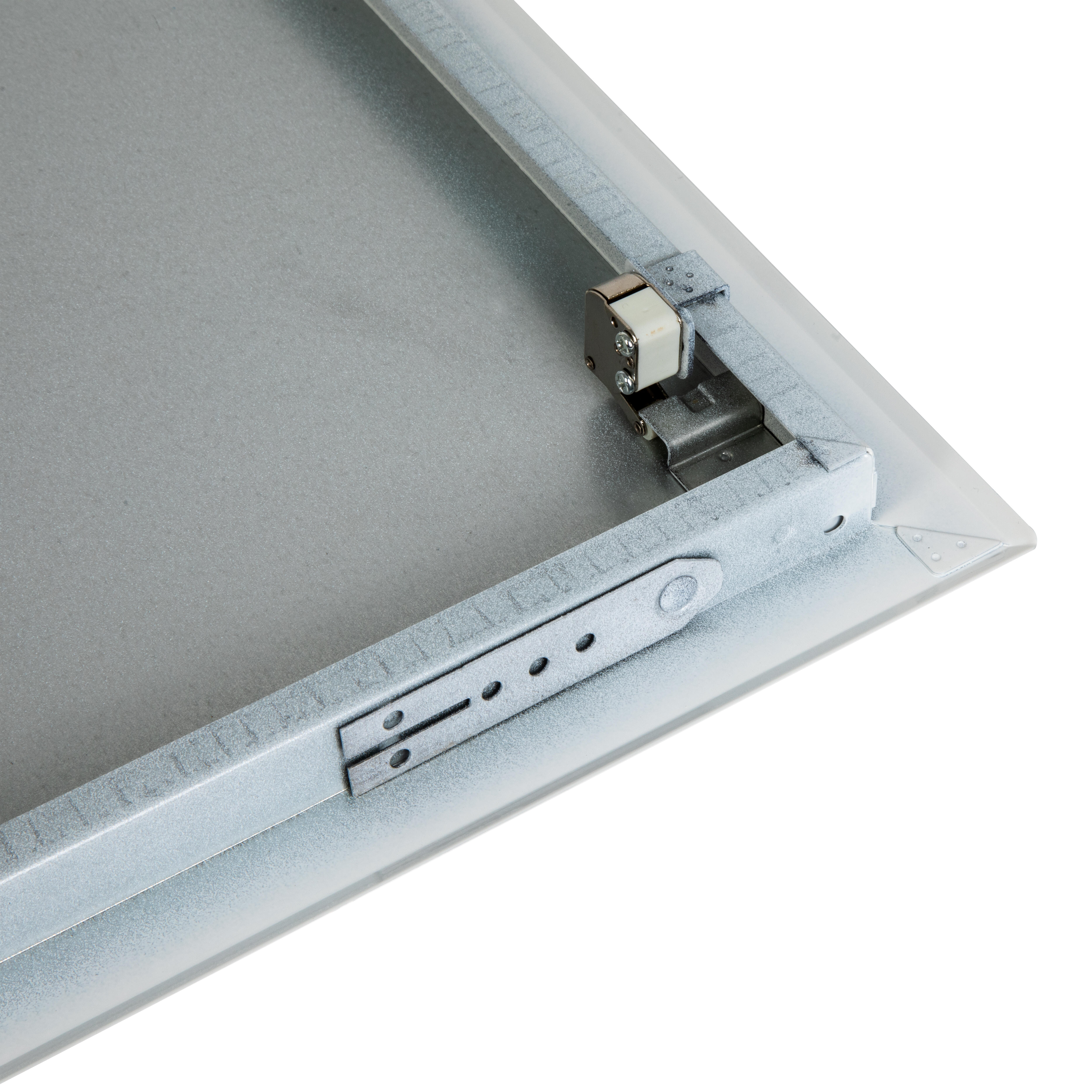 TRAMPILLA METÁLICA BLANCA CLIC 50X50 CM - 4