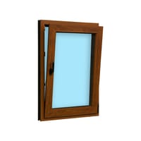 VENTANA PVC OSCILOBATIENTE ROBLE 70X100CM - 4