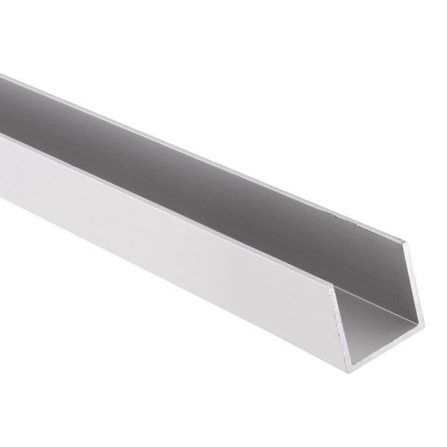 PERFIL EN U ALUMINIO ANODIZADO 20X20X1,5MM 2,6M