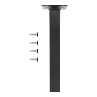 PATA MUEBLE ACERO CUADRADA 200MM 25x25MM NEGRA. 1UD - 2