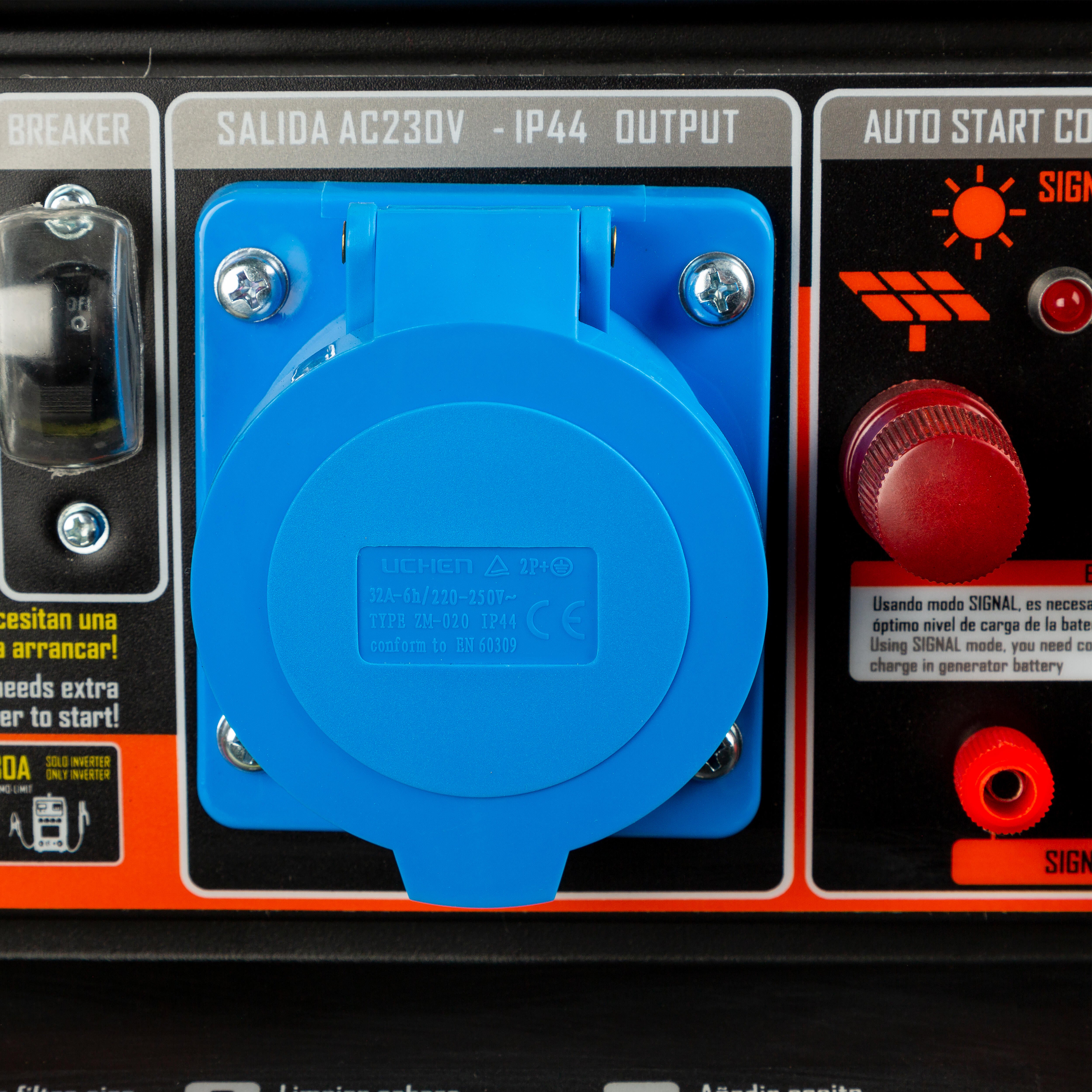 GENERADOR ELÉCTRICO GASOLINA 7000W GENERGY MULHACEN SOL - 8