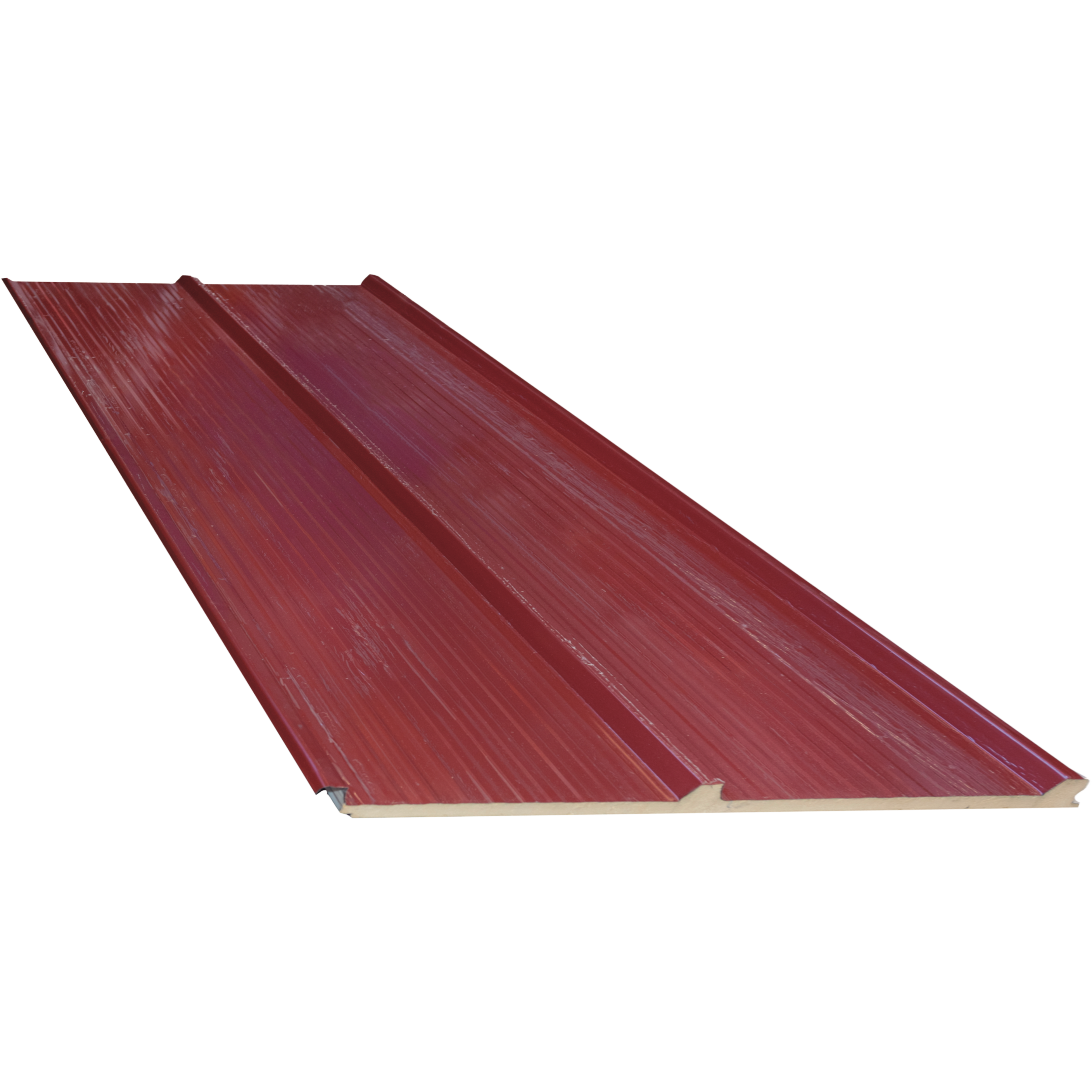 PANEL SÁNDWICH  3 GRECAS  ROJO/BLANCO 3 CM 5X1 M - 2